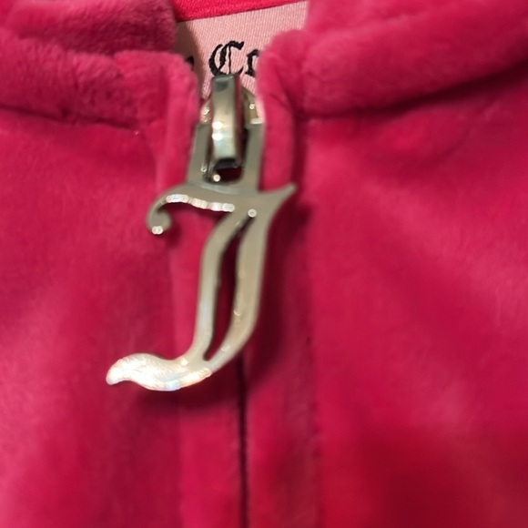 NWOT Juicy Couture Women's Bling Velour Hoodie full zip jacket XL - Picture 7 of 8